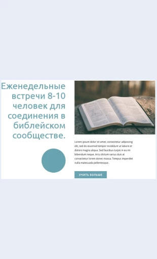 Bibleyskoesoobshchestvo Библейское сообщество Целевая страница Скин лендинга с редактором.