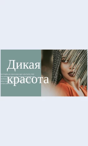 Dikayakrasota Дикая красота Целевая страница Скин лендинга с редактором.