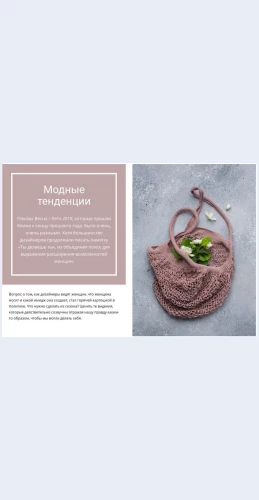Ecotrends Eco trends Целевая страница Скин лендинга с редактором.