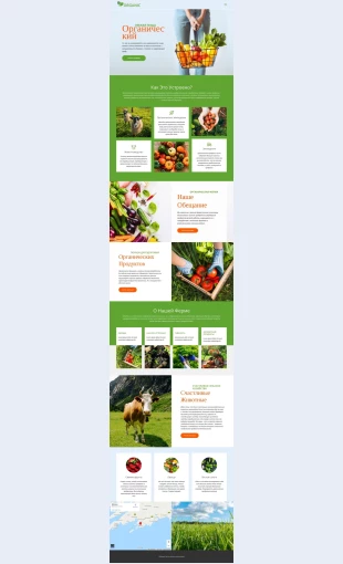 Eshteluchshieorganicheskieprodukty Ешьте лучшие органические продукты Целевая страница Скин лендинга с редактором.