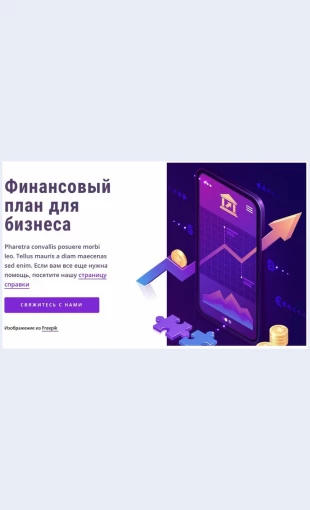 Finansovyyplandlyabiznesa Финансовый план для бизнеса Целевая страница Скин лендинга с редактором.