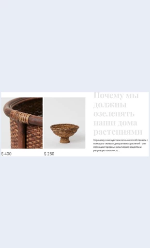 Interernyymagazin Интерьерный магазин Целевая страница Скин лендинга с редактором.