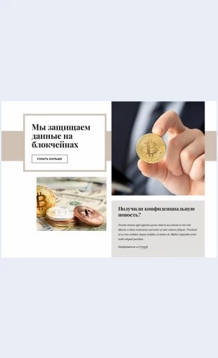 Investitsiivkriptovalyutu Инвестиции в криптовалюту Целевая страница Скин лендинга с редактором.