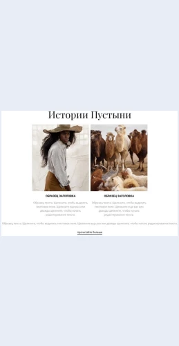 Istoriipustyni Истории пустыни Целевая страница