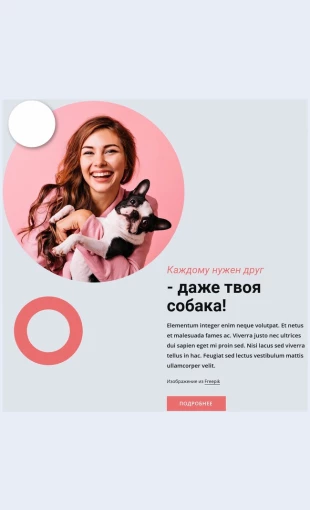 Kazhdomunuzhendrug Каждому нужен друг Целевая страница Скин лендинга с редактором.