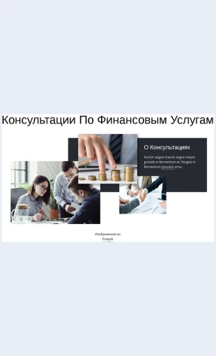 Konsultatsiipofinansovymuslugam Консультации по финансовым услугам Целевая страница Скин лендинга с редактором.