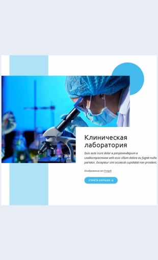 Luchshayaklinicheskayalaboratoriya Лучшая клиническая лаборатория Целевая страница Скин лендинга с редактором.