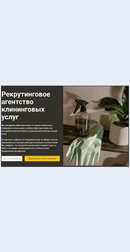 Lyubayauborka Любая уборка Целевая страница Скин лендинга с редактором.