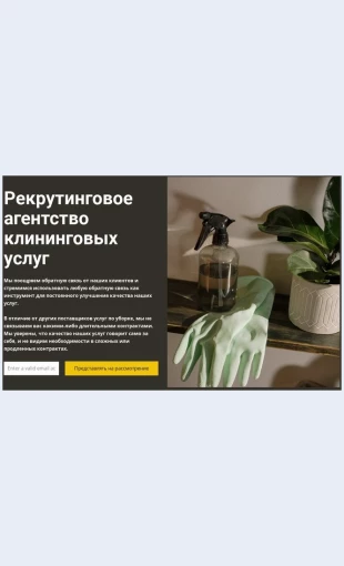 Lyubayauborka Любая уборка Целевая страница Скин лендинга с редактором.