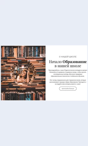 Nachalnoeobrazovanie Начальное образование Целевая страница Скин лендинга с редактором.