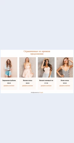 Ogranichennyepovremenipredlozheniya Ограниченные по времени предложения Целевая страница Скин лендинга с редактором.