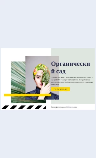 Organicheskiysad Органический сад Целевая страница Скин лендинга с редактором.