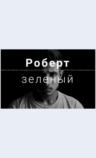 Orobertegrine О Роберте Грине Целевая страница Скин лендинга с редактором.