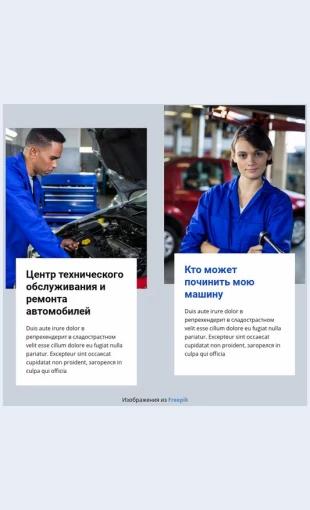 Otlichnayaavtomekhanika Отличная автомеханика Целевая страница Скин лендинга с редактором.