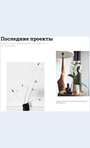 Posledniedizaynerskieproektyintererov Последние дизайнерские проекты интерьеров Целевая страница Скин лендинга с редактором.