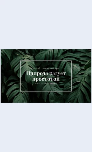 Prirodaraduetprostotoy Природа радует простотой Целевая страница Скин лендинга с редактором.