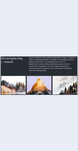 Puteshestvuytessemey Контактная информация на фоне Целевая страница Скин лендинга с редактором.