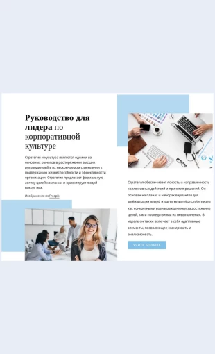 Putevoditellidera Путеводитель лидера Целевая страница Скин лендинга с редактором.