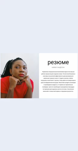Rezyumegeneralnogodirektora Резюме генерального директора Целевая страница Скин лендинга с редактором.