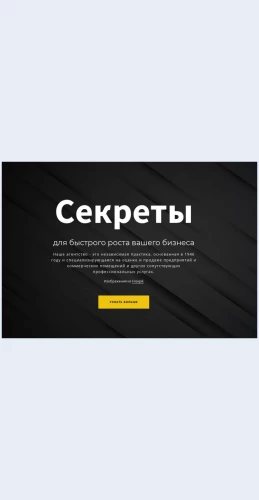 Sekretyrazvitiyavashegobiznesa Секреты развития вашего бизнеса Целевая страница Скин лендинга с редактором.