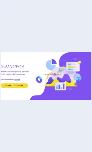 Seouslugi SEO услуги Целевая страница Скин лендинга с редактором.