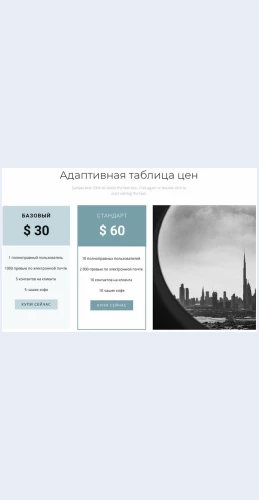 Stoimostuslugi Стоимость услуги Целевая страница Скин лендинга с редактором.