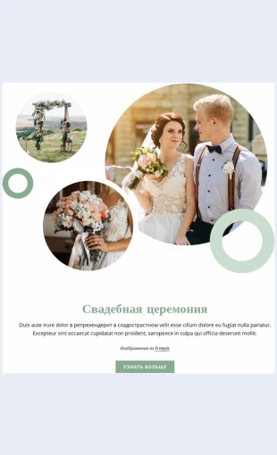 Svadebnayatseremoniya Свадебная церемония Целевая страница Скин лендинга с редактором.