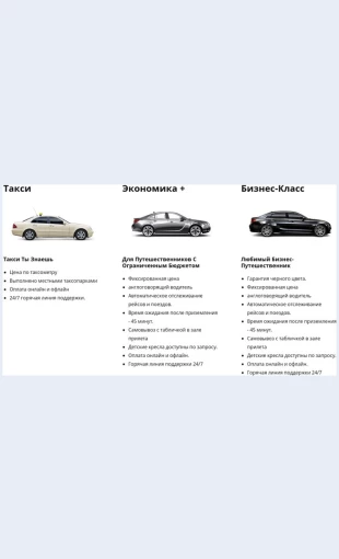 Taksiiavtoservis Такси и автосервис Целевая страница Скин лендинга с редактором.
