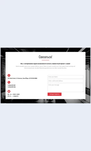 Vashnomertelefonaiadreselektronnoypochty Ваш номер телефона и адрес электронной почты Целевая страница Скин лендинга с редактором.