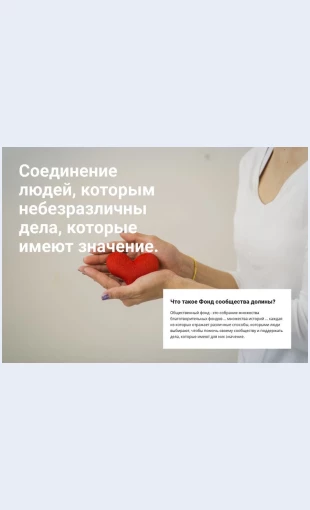 Blagotvoritelnostchestnaya Благотворительность честная Целевая страница Скин лендинга с редактором.