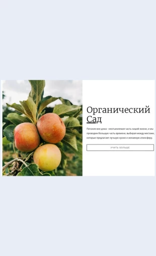 Organicheskiysadovyykorm Органический садовый корм Целевая страница Скин лендинга с редактором.
