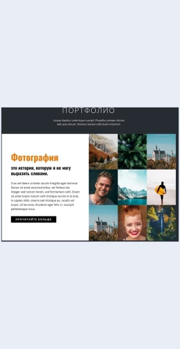 Portfolioprofessionalnoyfotografii Портфолио профессиональной фотографии Целевая страница Скин лендинга с редактором.