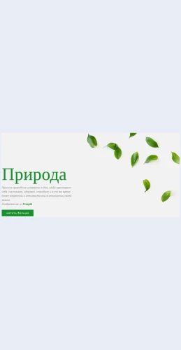 Svezhiydizaynprirody Свежий дизайн природы Целевая страница Скин лендинга с редактором.