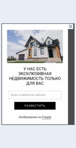 Vsplyvayushcheeoknosizobrazheniemiformoy Всплывающее окно с изображением и формой Целевая страница Скин лендинга с редактором.