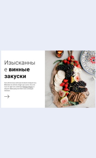 Izyskannyevinnyezakuski Изысканные винные закуски Целевая страница Скин лендинга с редактором.