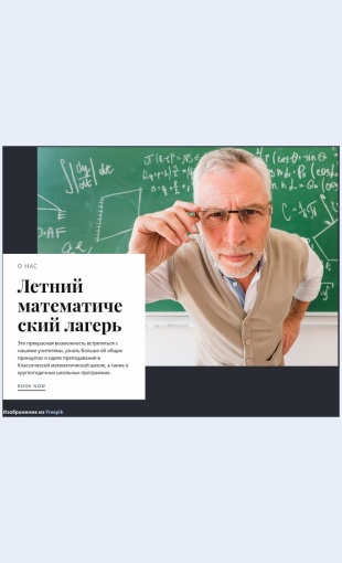 Letniymatematicheskiylager Летний математический лагерь Целевая страница Скин лендинга с редактором.