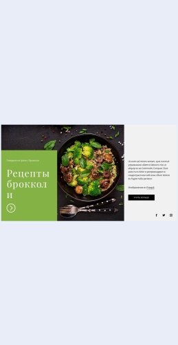 Retseptybrokkoli Рецепты брокколи Целевая страница Скин лендинга с редактором.